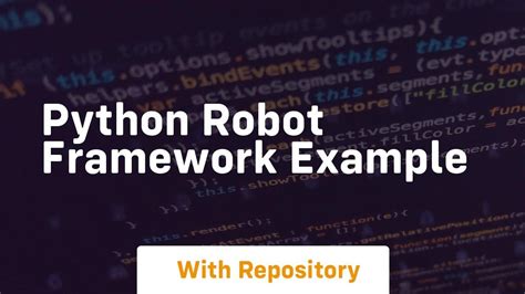 python robot framework example github