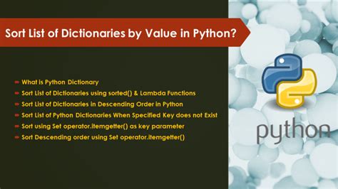 python sort list of dictionary by value descending