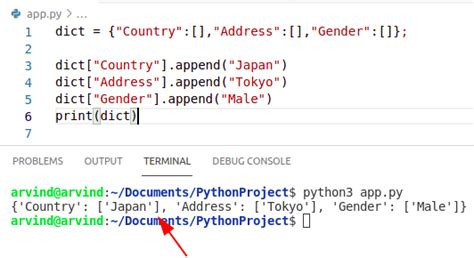 python store dict values in list