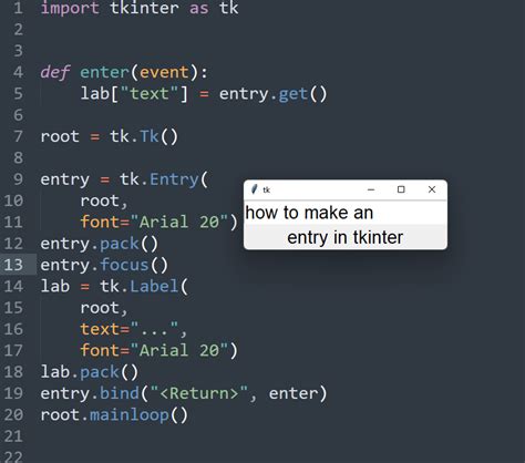 python tkinter entry format