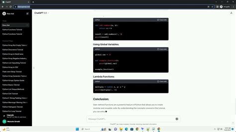 python user defined functions w3schools