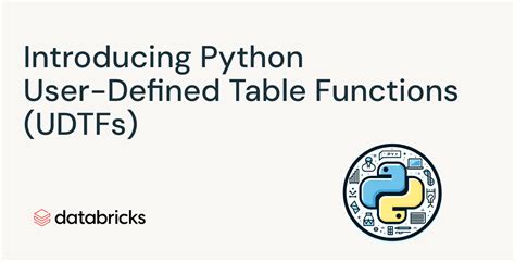 python user defined table functions