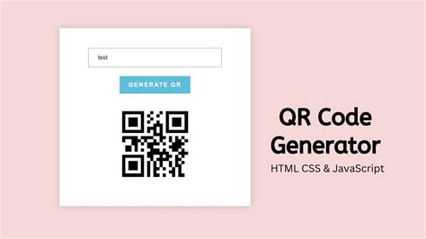 qr code generator using html css and javascript codewithcurious com