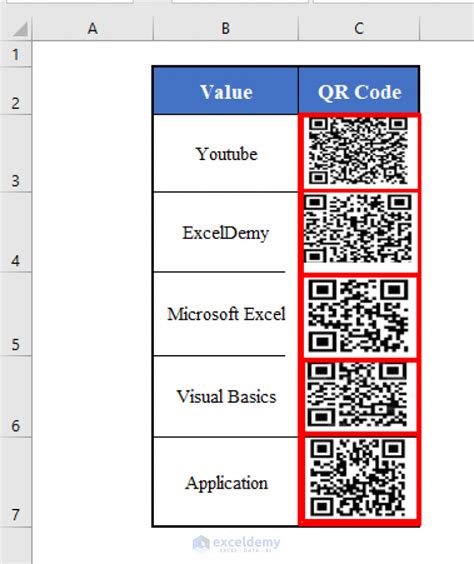 qr code in excel erzeugen vba