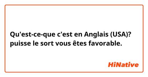 qu'est que c'est in english