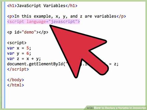 qué significa declarar una variable en javascript