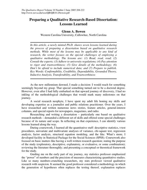 qualitative dissertation example pdf