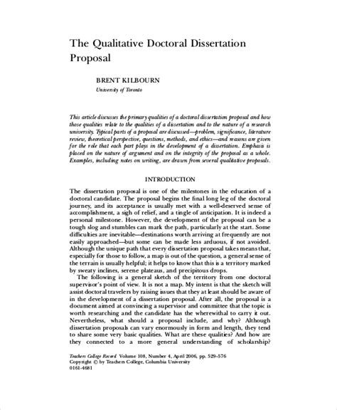 qualitative dissertation format