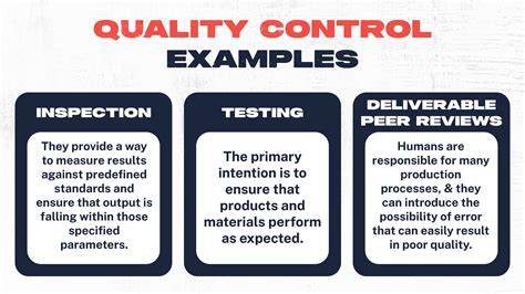 quality control issues examples