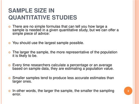 quantitative study sample size