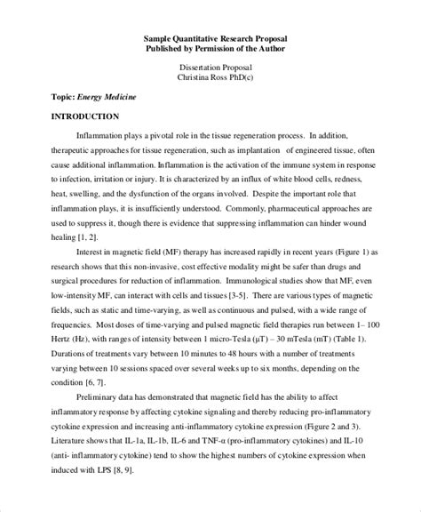 quantitative thesis sample