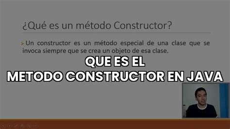 que es el metodo constructor en java