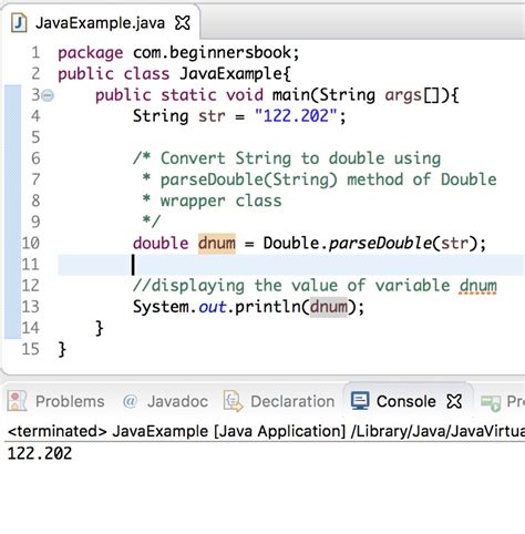 que es la variable double en java