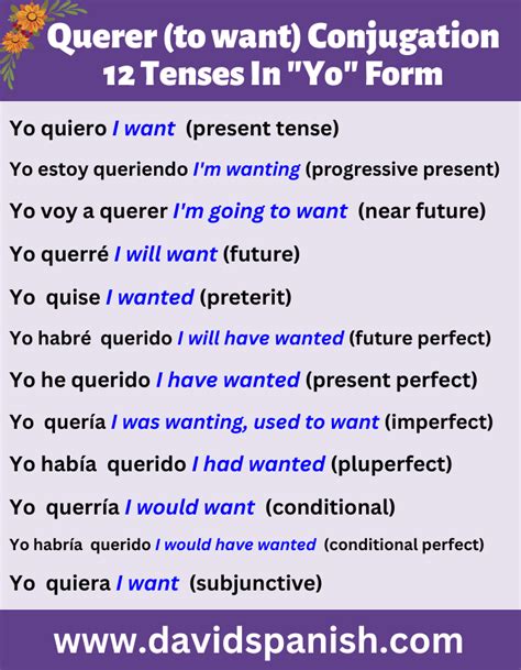 querer example sentences
