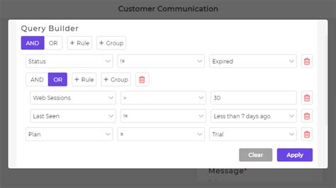 query builder sample