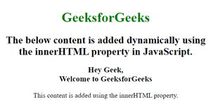 question 17 what is the purpose of the innerhtml property in javascript