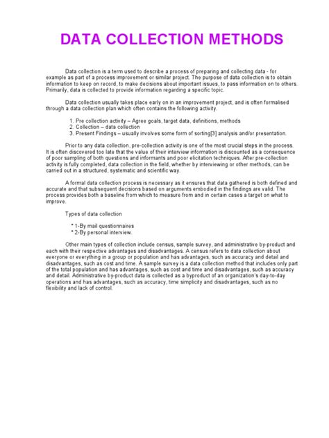 questionnaire method of data collection pdf