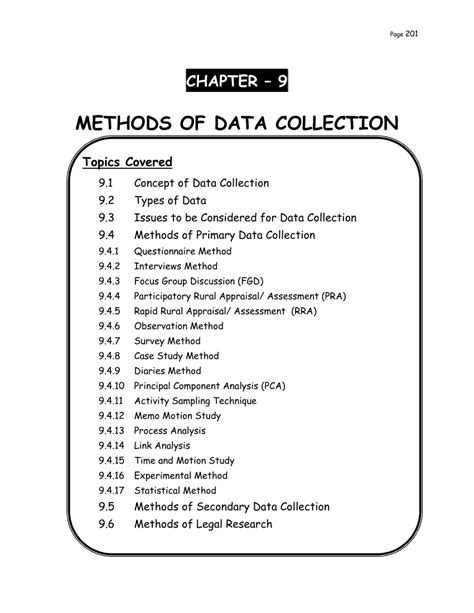 questionnaire method of data collection pdf notes