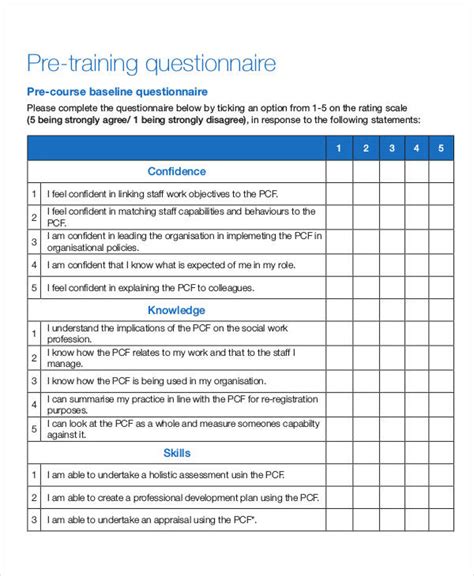 questionnaire survey questions examples