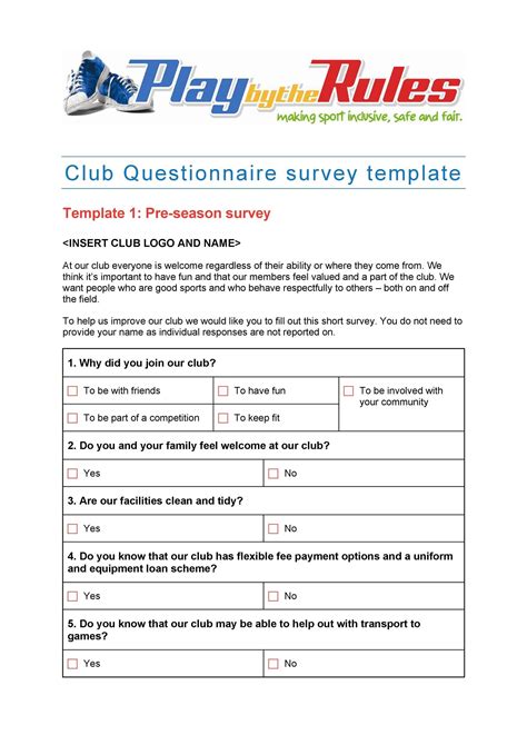 questionnaires examples in word