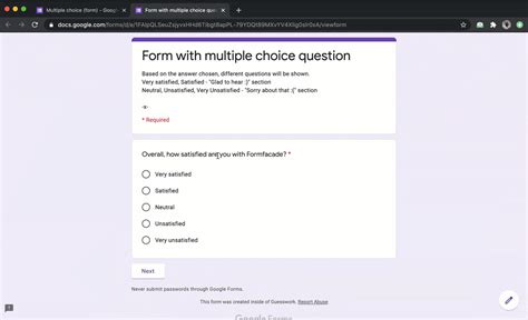 questions about google forms