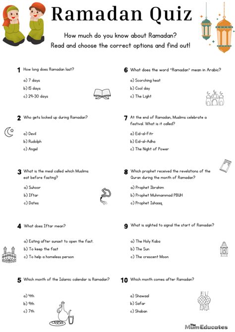 questions about ramadan with answers pdf
