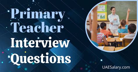 questions in primary teacher interview