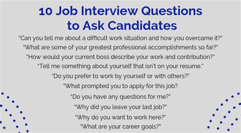 questions to ask a second interview candidate