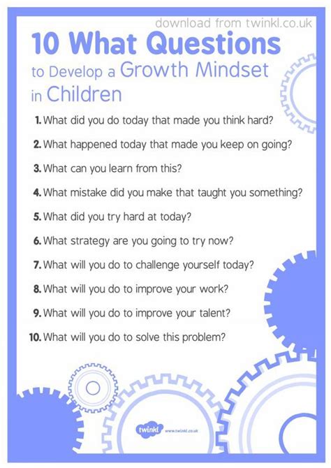 questions to ask about growth and development