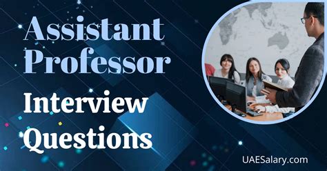 questions to ask assistant professor interview