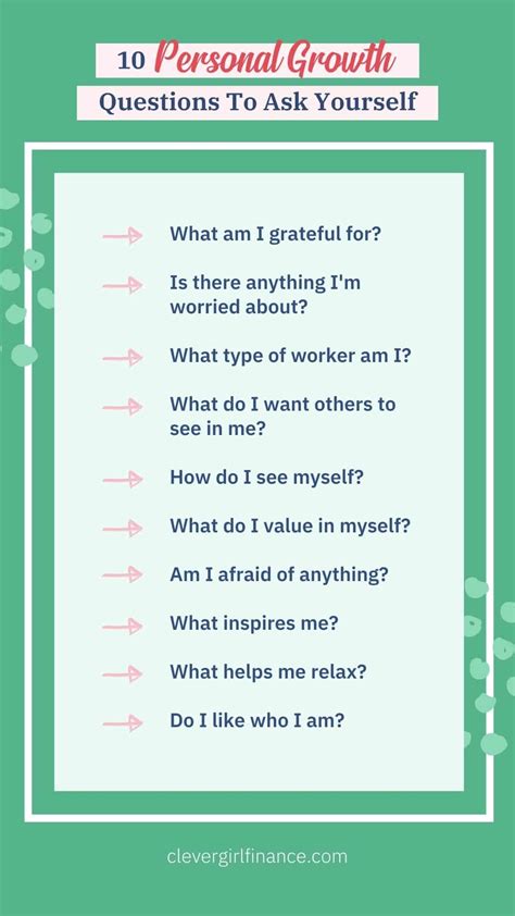 questions to ask for personal development