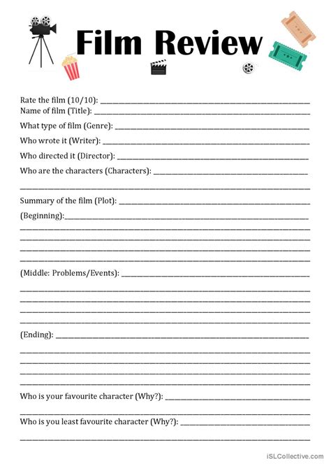 questions to ask in a movie review