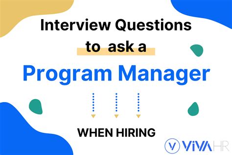 questions to ask in program manager interview