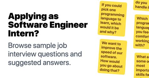 questions to ask interviewer software engineer intern