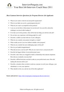 questions to ask program director interview