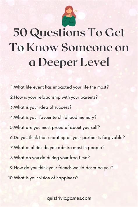 questions to ask to get to know someone on a deeper level