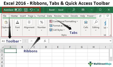 quick access toolbar in excel 2016