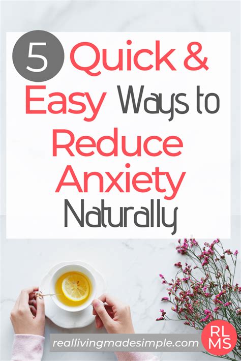 quick ways to reduce anxiety