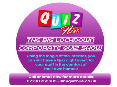 quiz master hire cost
