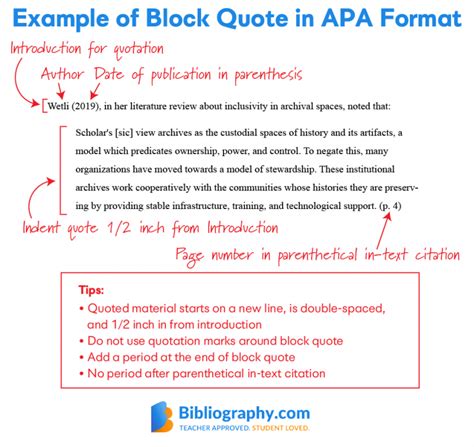 quote apa format example