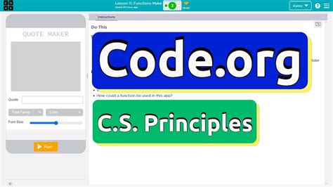 quote maker app code org answers
