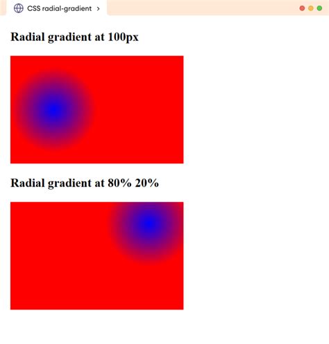 radial gradient examples css