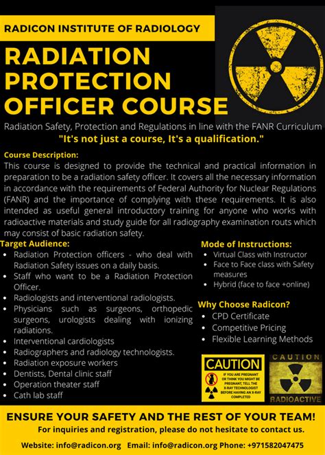 Radiation Safety Officer Training by Environmental Health and Safety Consultants (EHSC)
