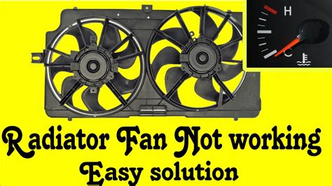 radiator fan not working automatically