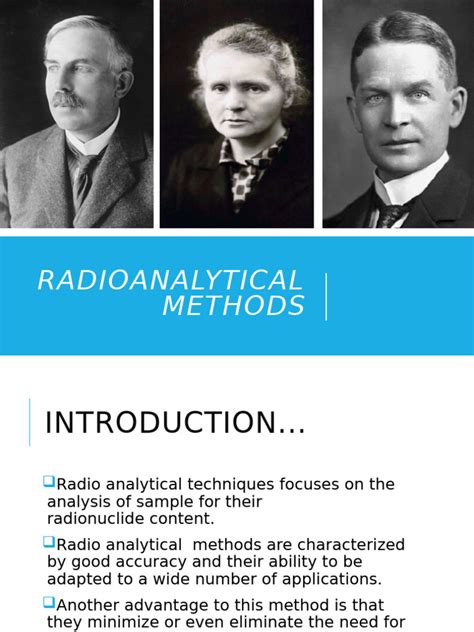 radio analytical techniques