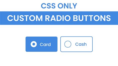 radio button css style examples