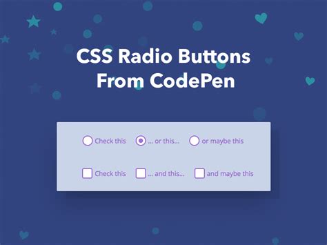 radio button with tick mark css codepen