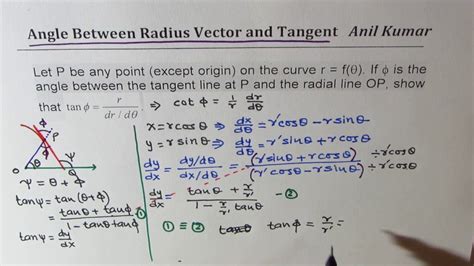 radius vector formula