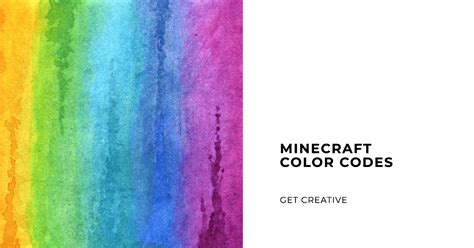 rainbow hex code minecraft
