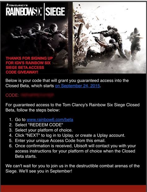 rainbow six siege activation code free